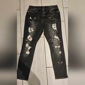 Judy Blue Distressed Charcoal Boyfriend Fit Jb8867 Size 13/31